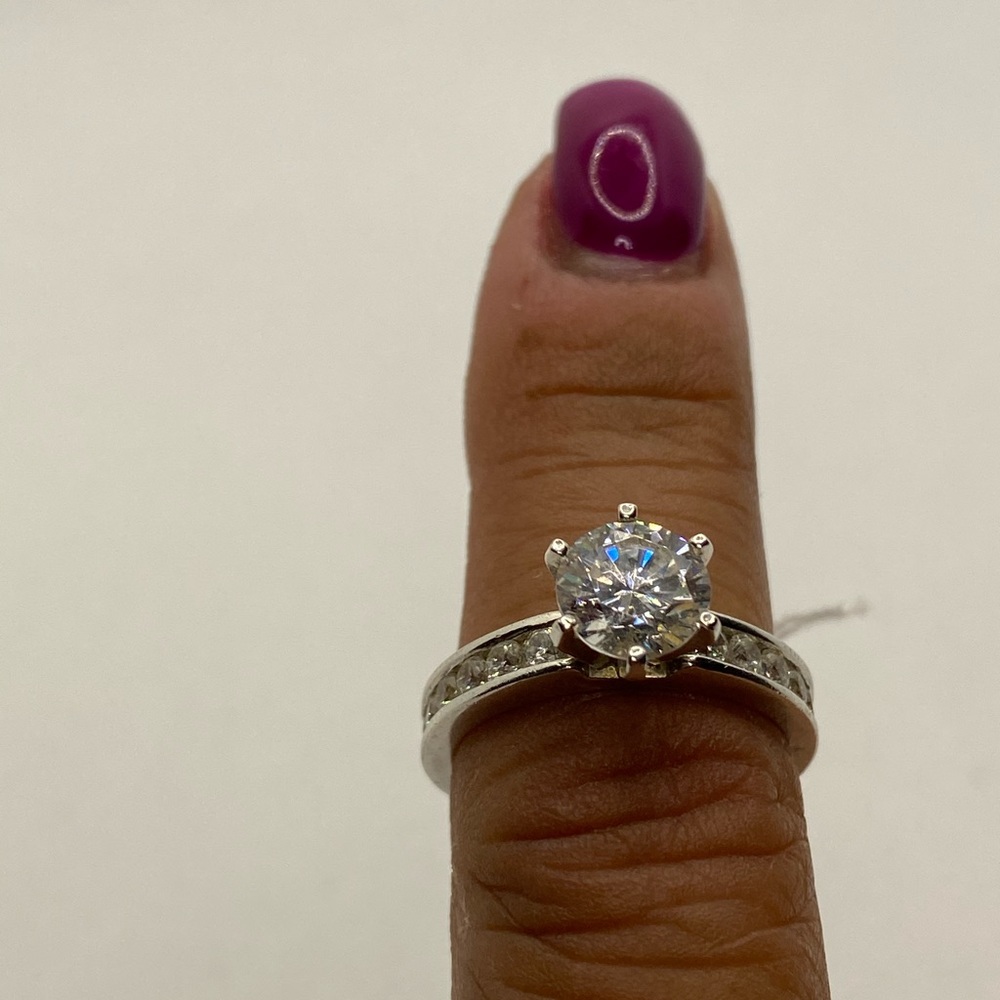 Sterling Silver Engagement Ring